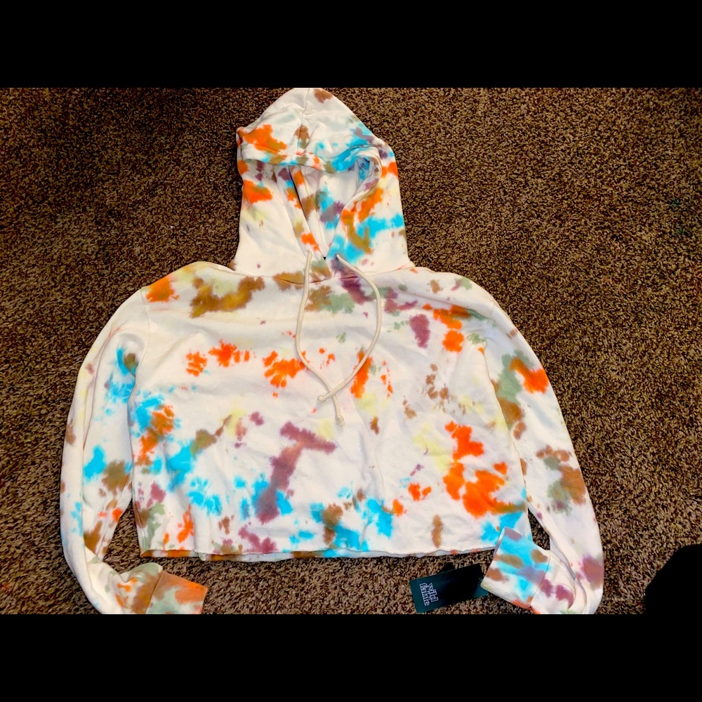 Wild Fable Tie Dye Crop Hoodie
